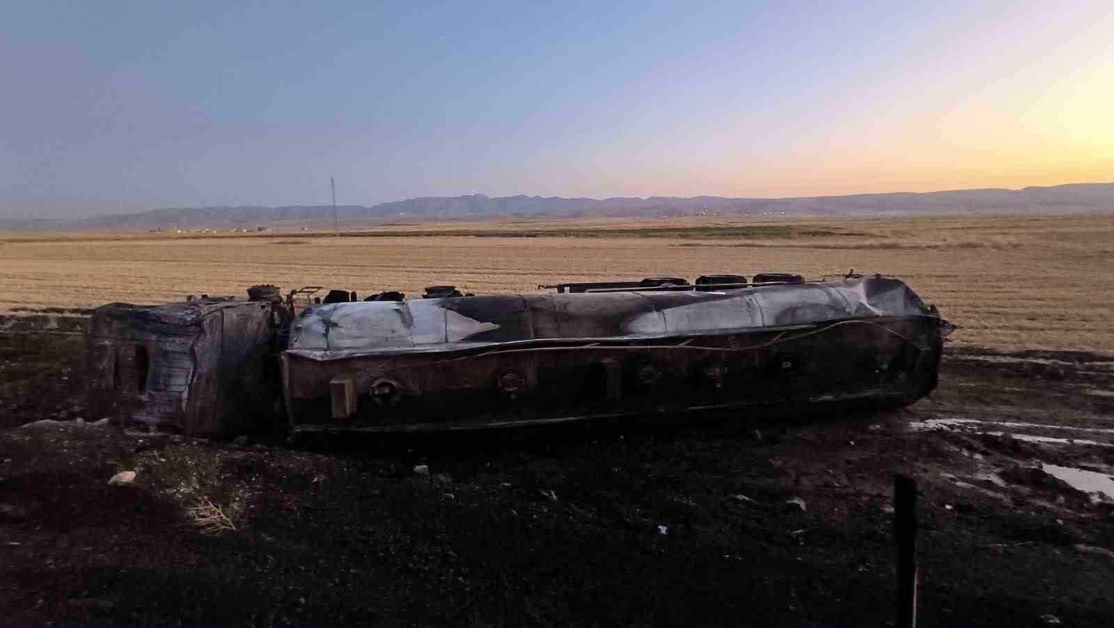 mardinde mazot yuklu tanker yandi 1 iSOwMMtc