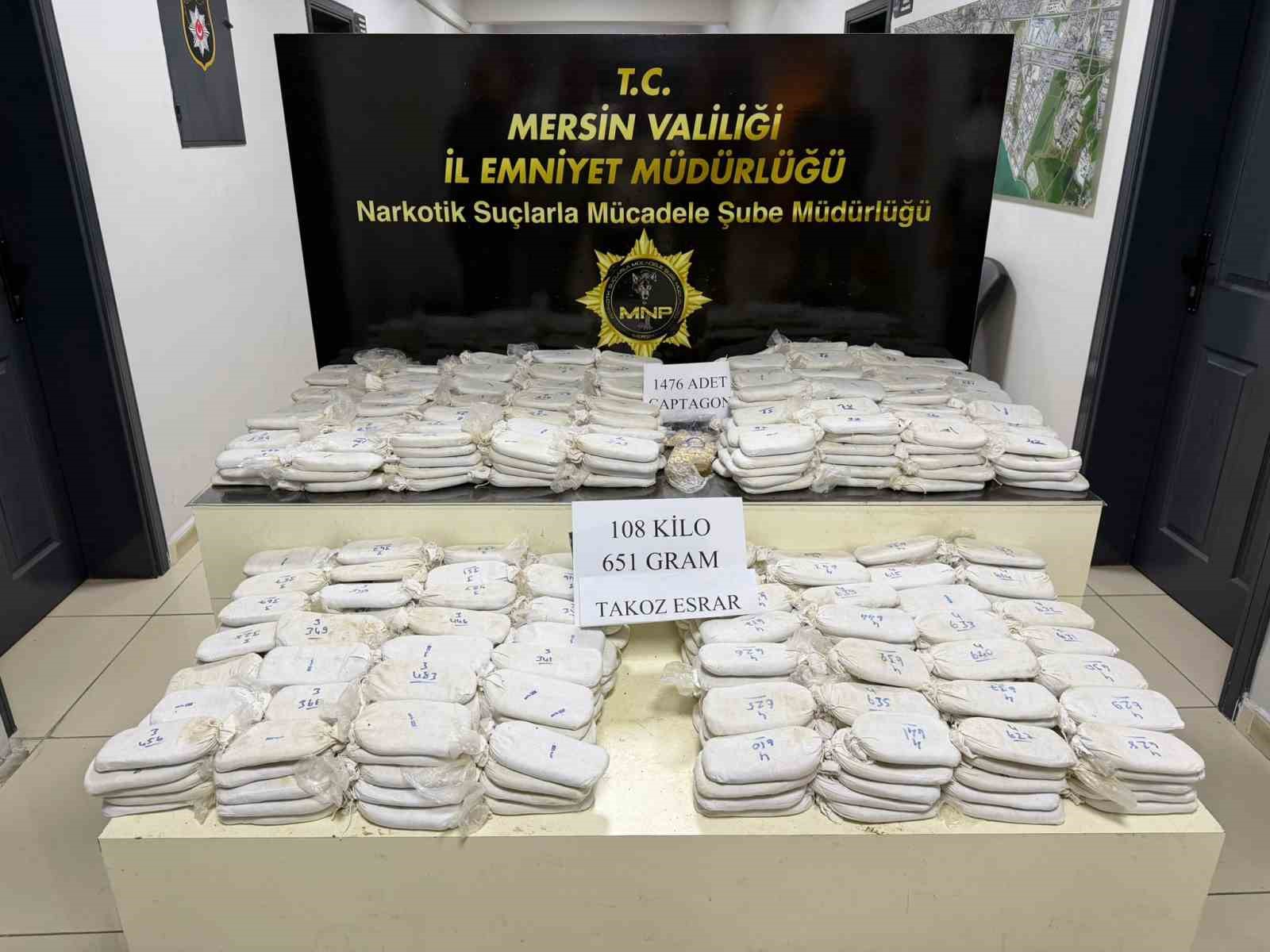 mersin polisinden mit destekli operasyon 33 milyonluk uyusturucu ele gecirildi 0 zjlYH6TD