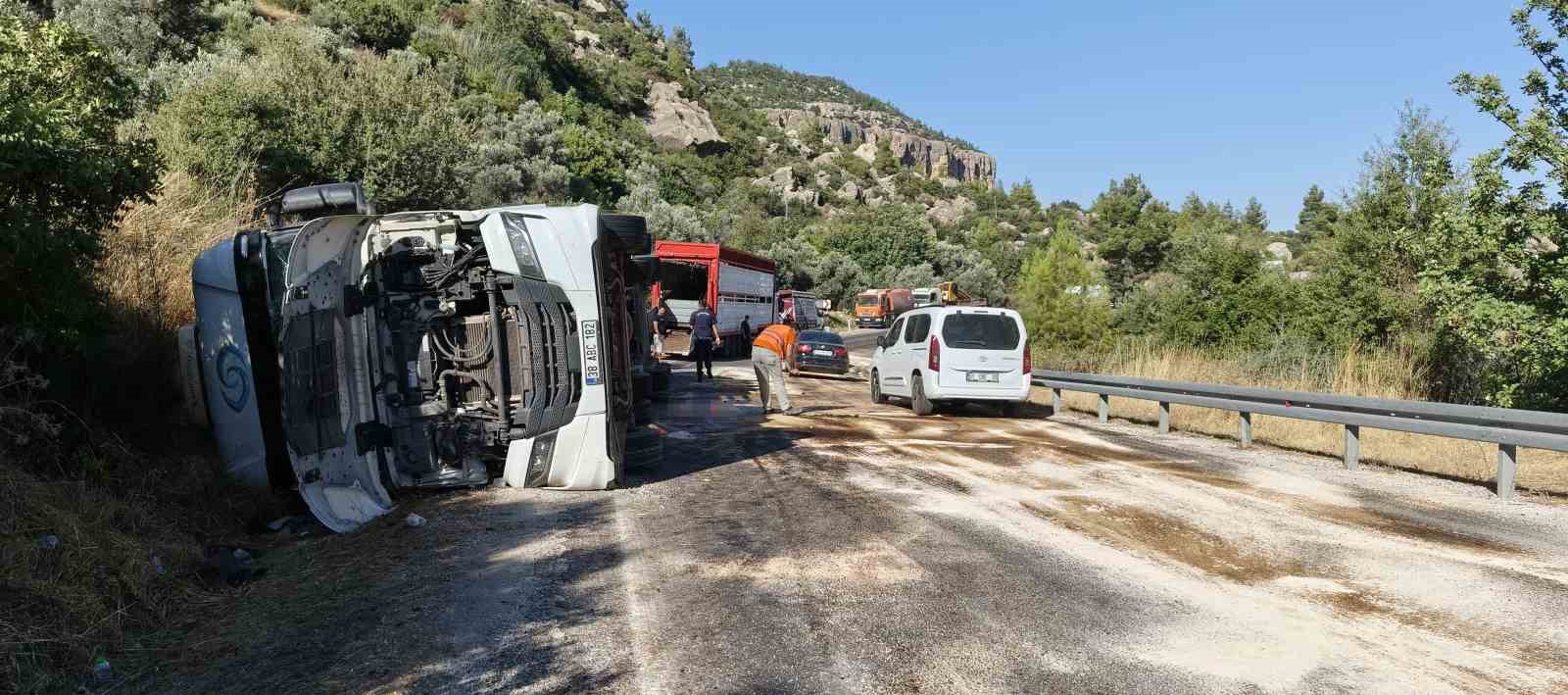 mersinde buyukbas hayvan yuklu tir devrildi cok sayida hayvan telef oldu 3 MdNmLZAE