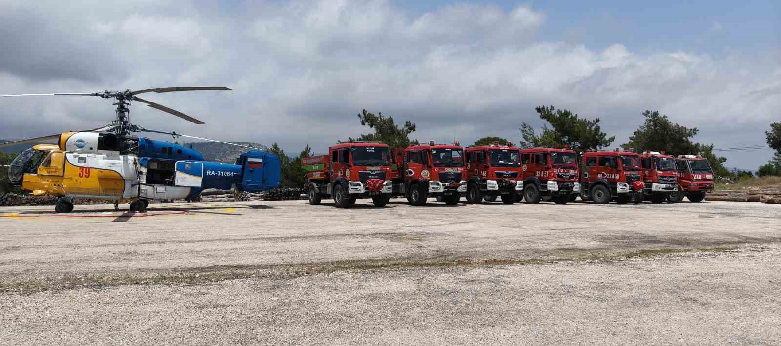 mersinde gercegini aratmayan orman yangini tatbikati 2 Ylf33s6i