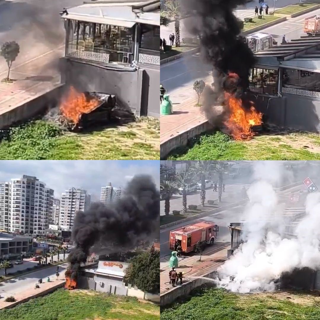 Mersin’de iş yerinin duvarına çarpan otomobil alev aldı: 1 yaralı 4 mersinde is yerinin duvarina carpan otomobil alev aldi 1 yarali 0 DdQZf6EW