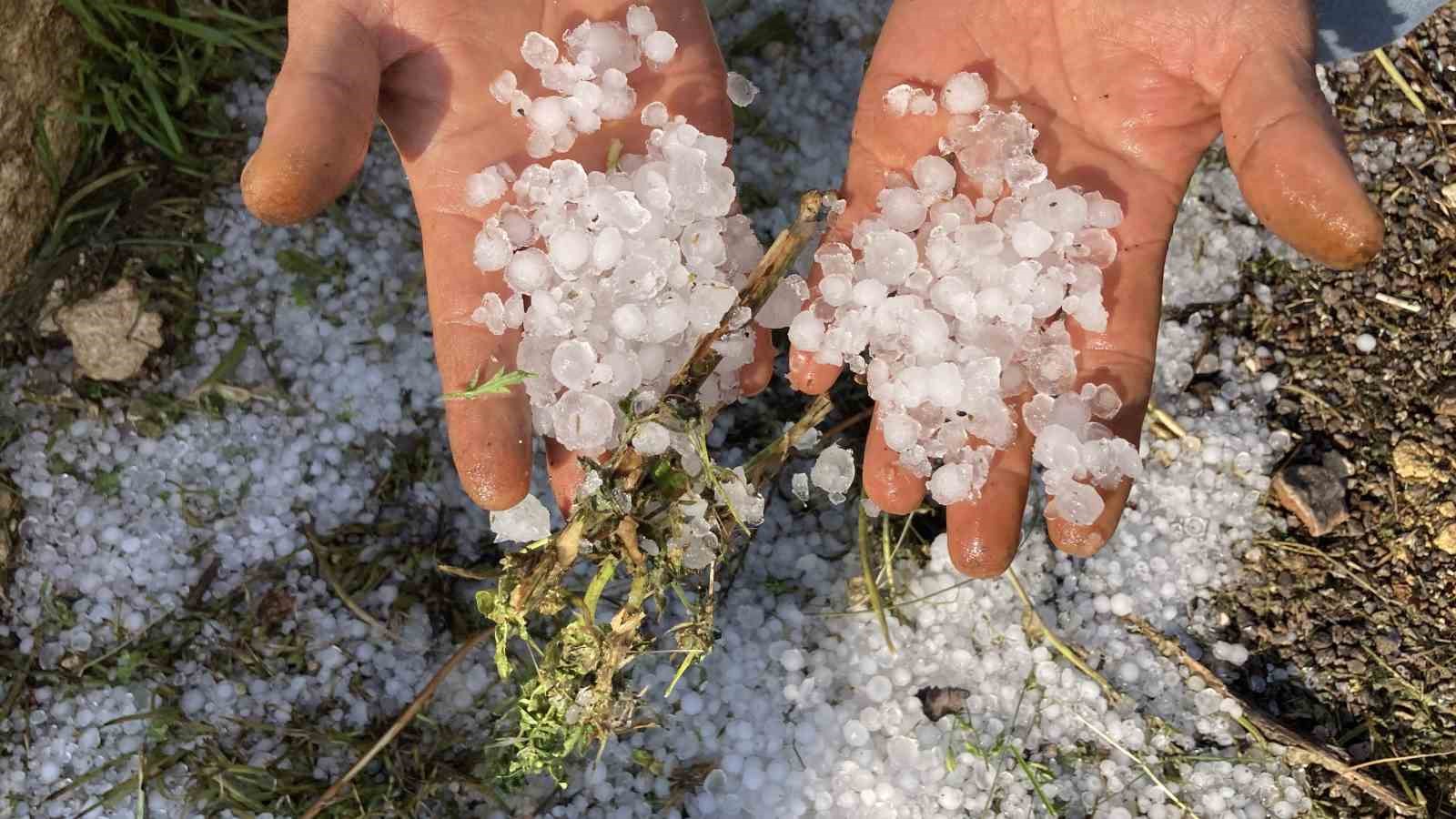 mersinde misket buyuklugunde dolu etkili oldu orman ve bahceler beyaza burundu 5 4SAW2ttw