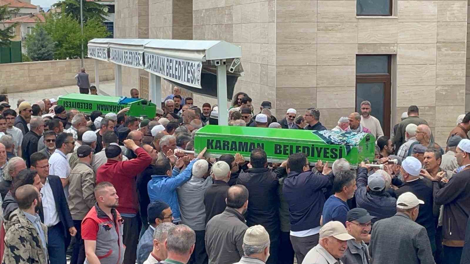 mersindeki kazada olen anne ve kizi karamanda son yolculuguna ugurlandi 2