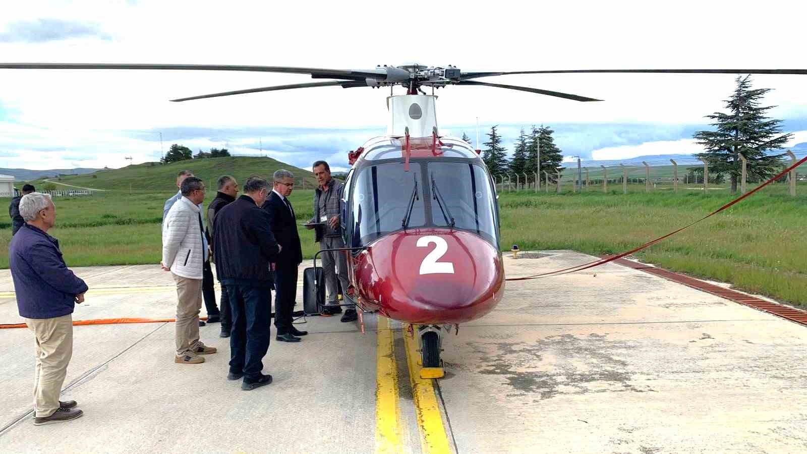 merzifona yangin sondurme helikopteri konuslandirildi 0 b483LLCY