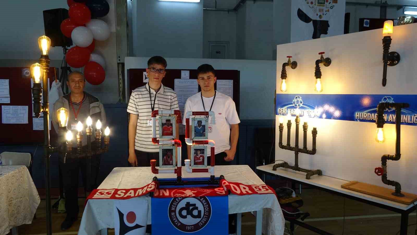 meslek lisesi ogrencileri atik borulari sanata donusturdu 0 NhSkCWNE