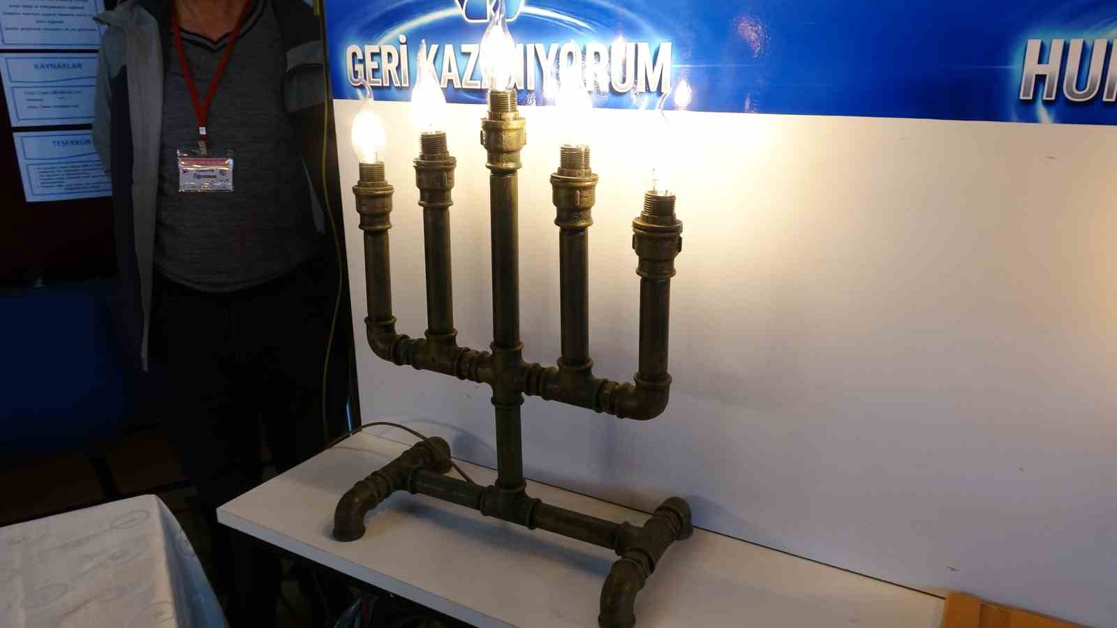 meslek lisesi ogrencileri atik borulari sanata donusturdu 1