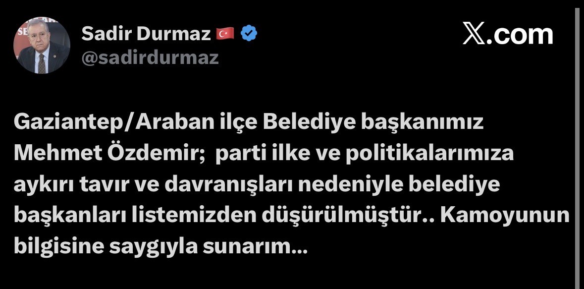 mhp araban belediye baskanini parti listesinden dusurdu 0 lrBtT7un