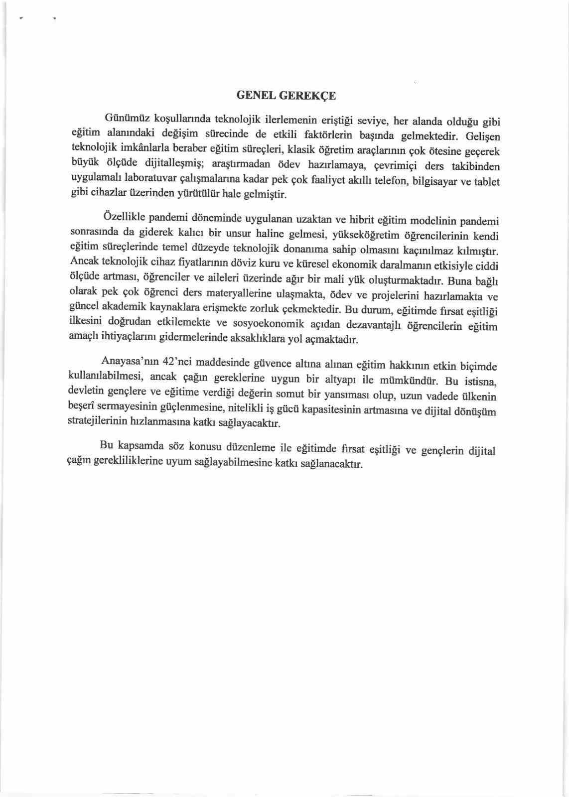 mhpli ozdemir universite ogrencilerinin alacaklari elektronik cihazlarda kisitlama olmaksizin otvden muaf tutulmalarina dair kanun XZ8lWc7H