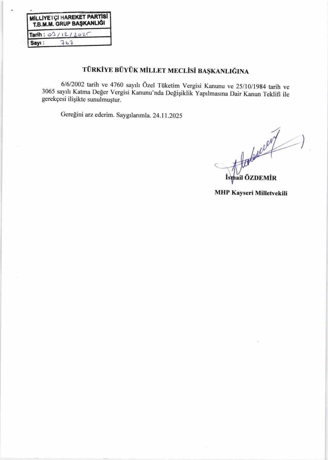 mhpli ozdemir universite ogrencilerinin alacaklari elektronik cihazlarda kisitlama olmaksizin otvden muaf tutulmalarina dair kanun wwa8XDpv