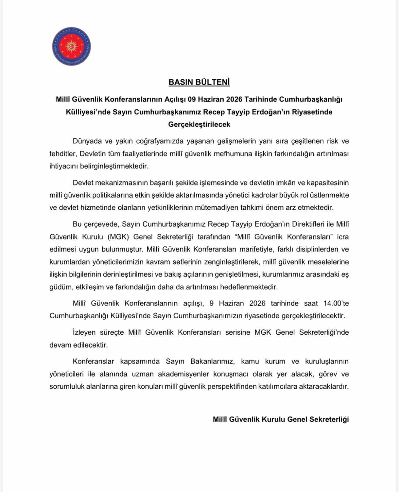 Milli Güvenlik Konferansları yarın başlıyor 4 milli guvenlik konferanslari yarin basliyor 0 aYNpb4KP