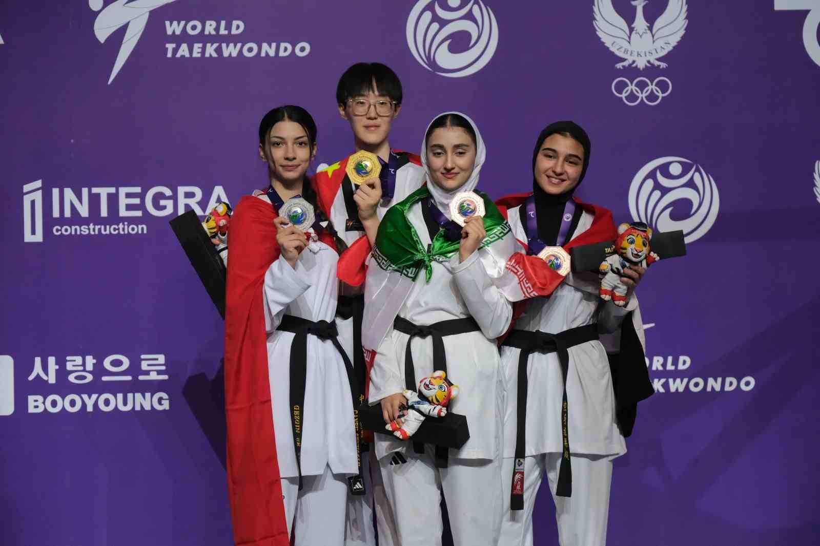 milli taekwondocu cansu seyhoglu dunya ikincisi 3 MYARlTun