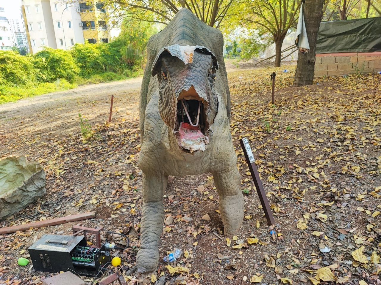 milyonlarca lira harcanan dinazor park curumeye terk edildi 0