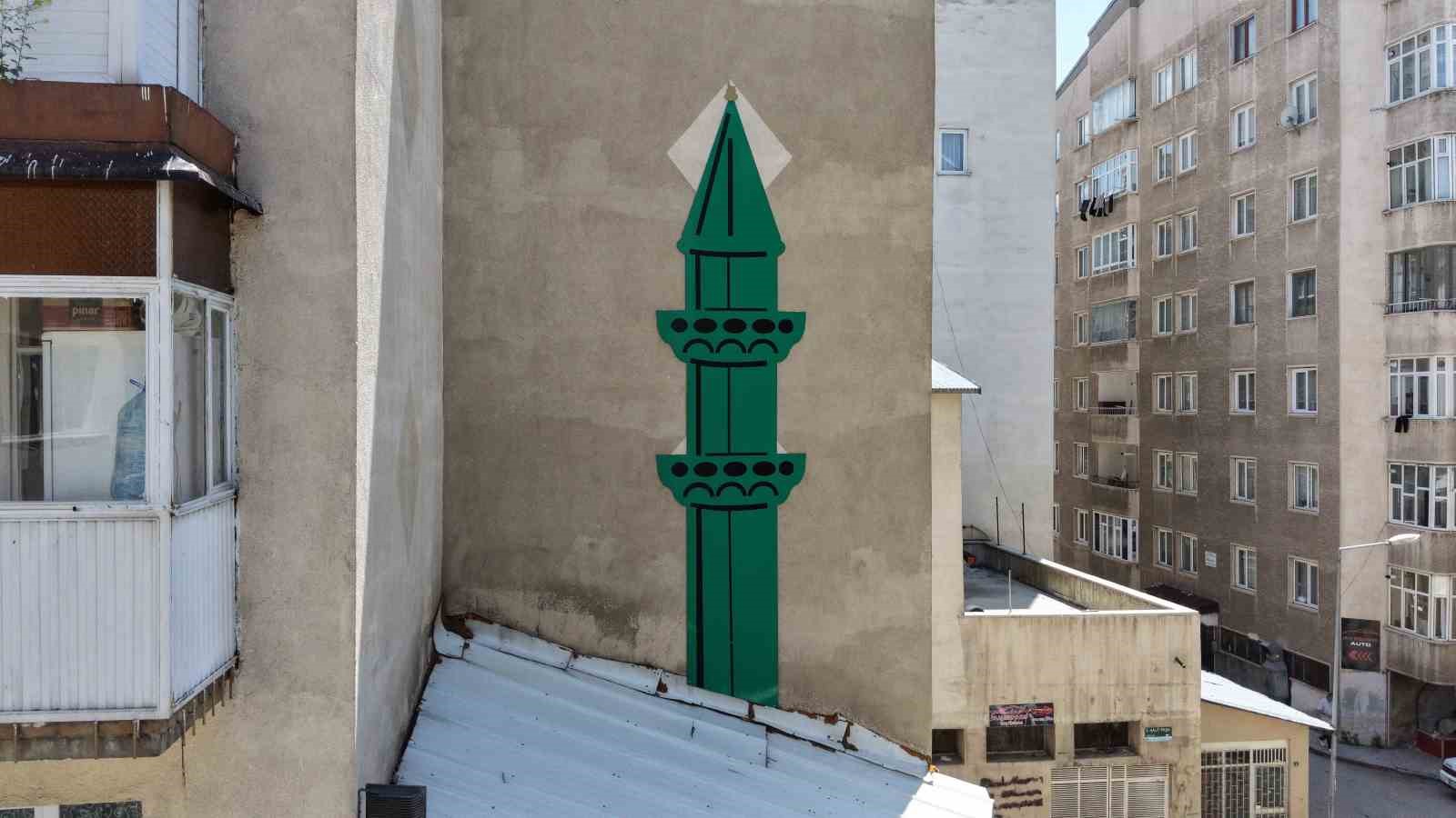 minareye yer bulamayinca duvara tasarladilar 0