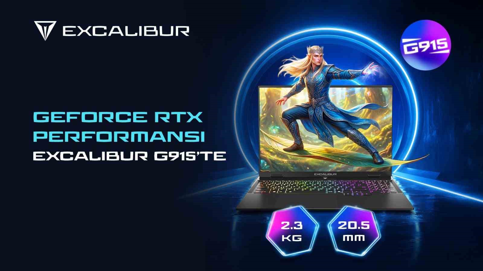 mobilite ihtiyaci icin geforce rtx slim performansi excalibur g915te 1