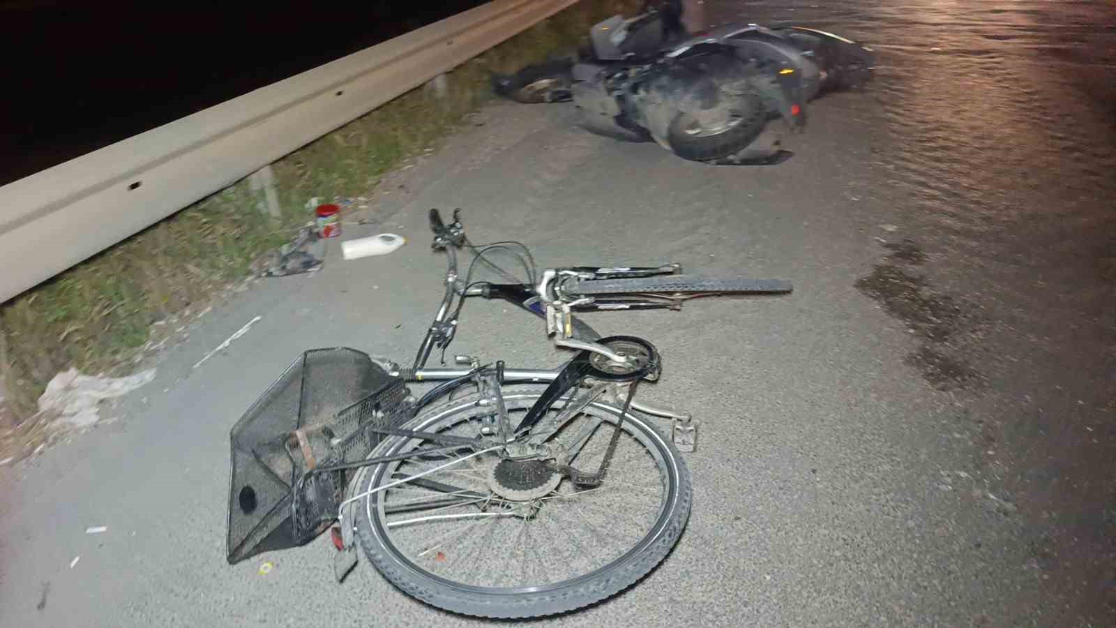 motosiklet ile bisiklet carpisti 2 agir yarali 2 MvsA2kP1