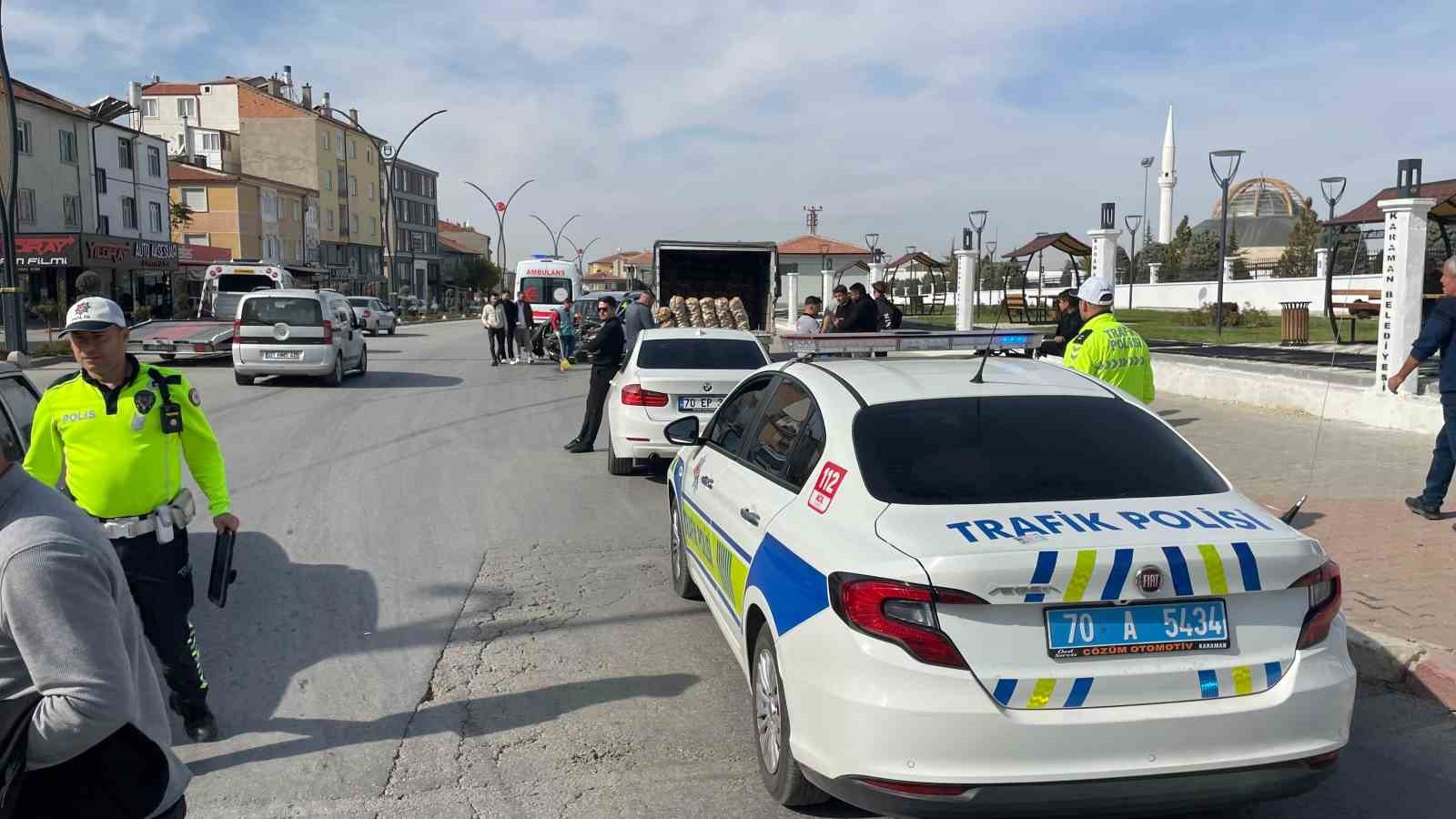 motosiklet surucusunun saniyelerle olumden dondugu kaza kamerada 2