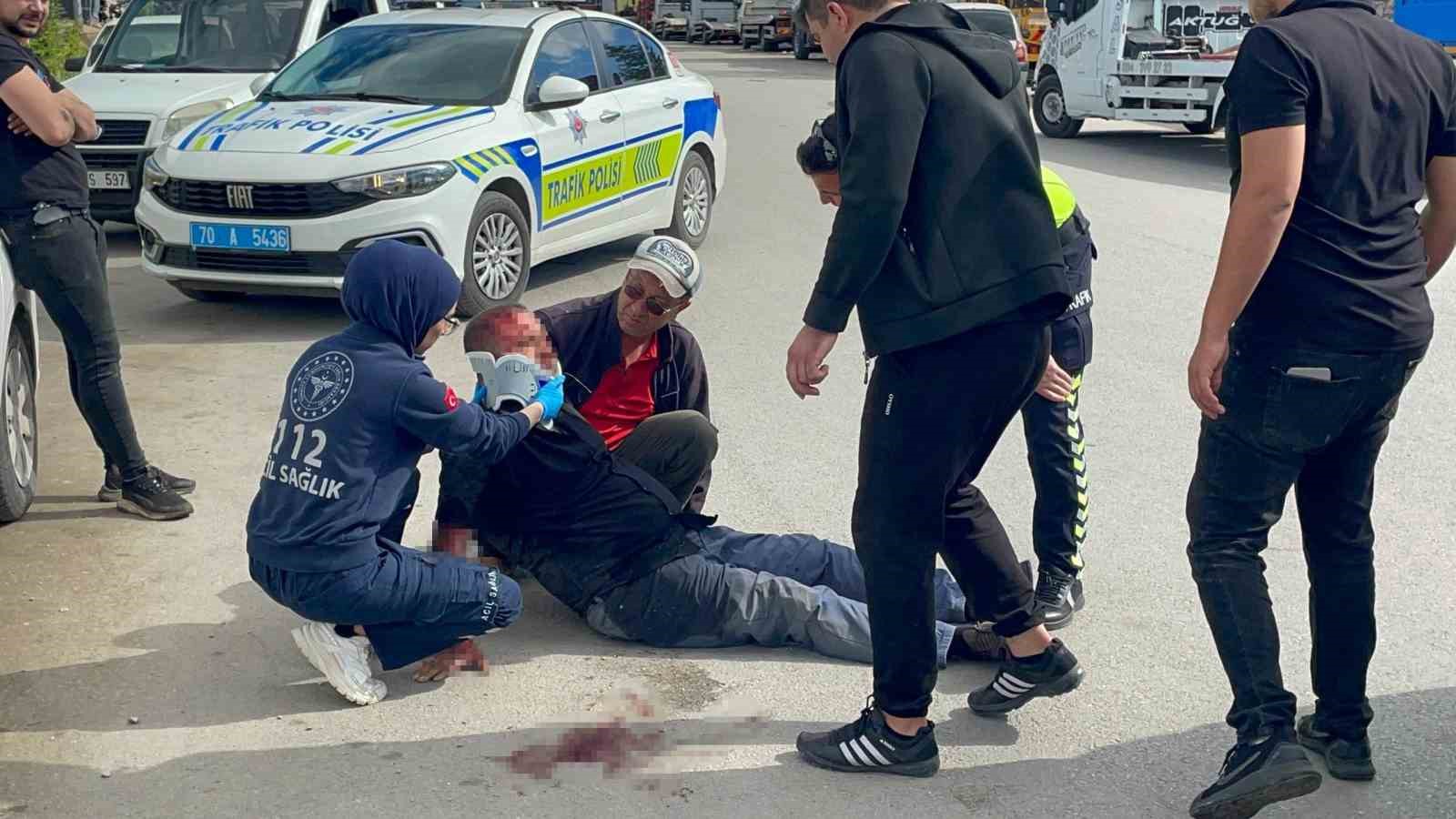 motosiklet surucusunun yaralandigi kaza kameraya yansidi 2 XZqlwCfI