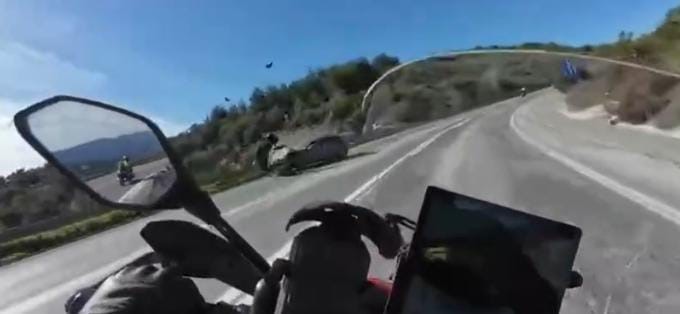 motosiklette olum boyle geldi 0