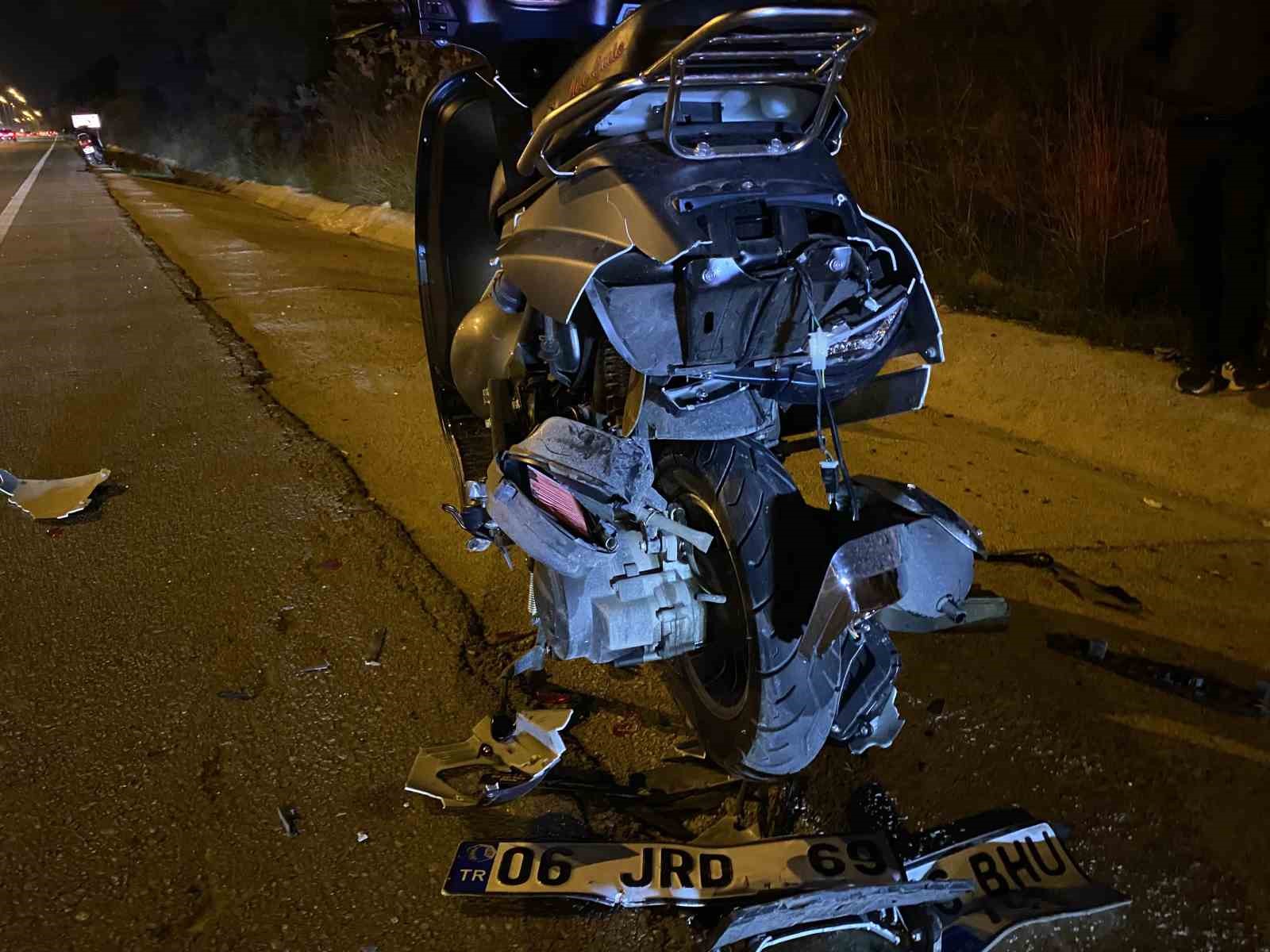 mudanyada alkollu surucu dehseti motosiklete carpip kacti 1 fuj8GYRU