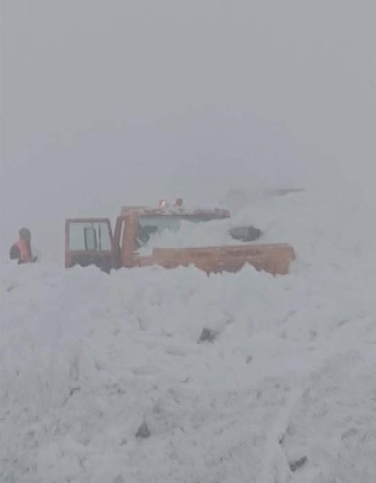 mus kulp kara yolunda is makinesinin uzerine cig dustu 0 VwDu7rpq