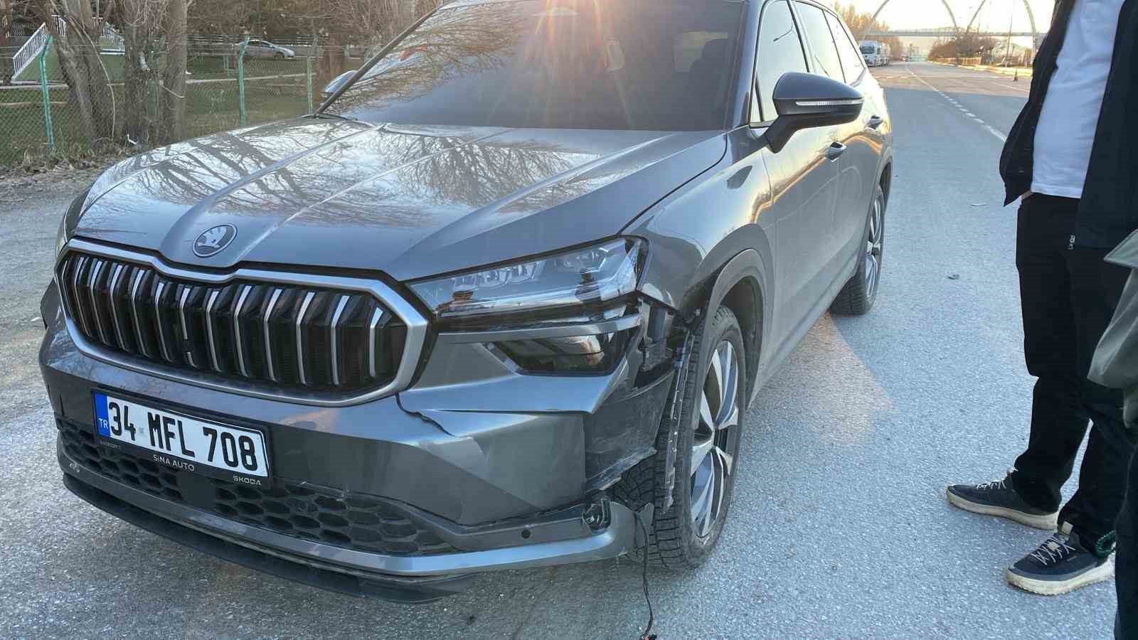musta yolun karsisina gecen kopege otomobil carpti 0 1dOVt8hd