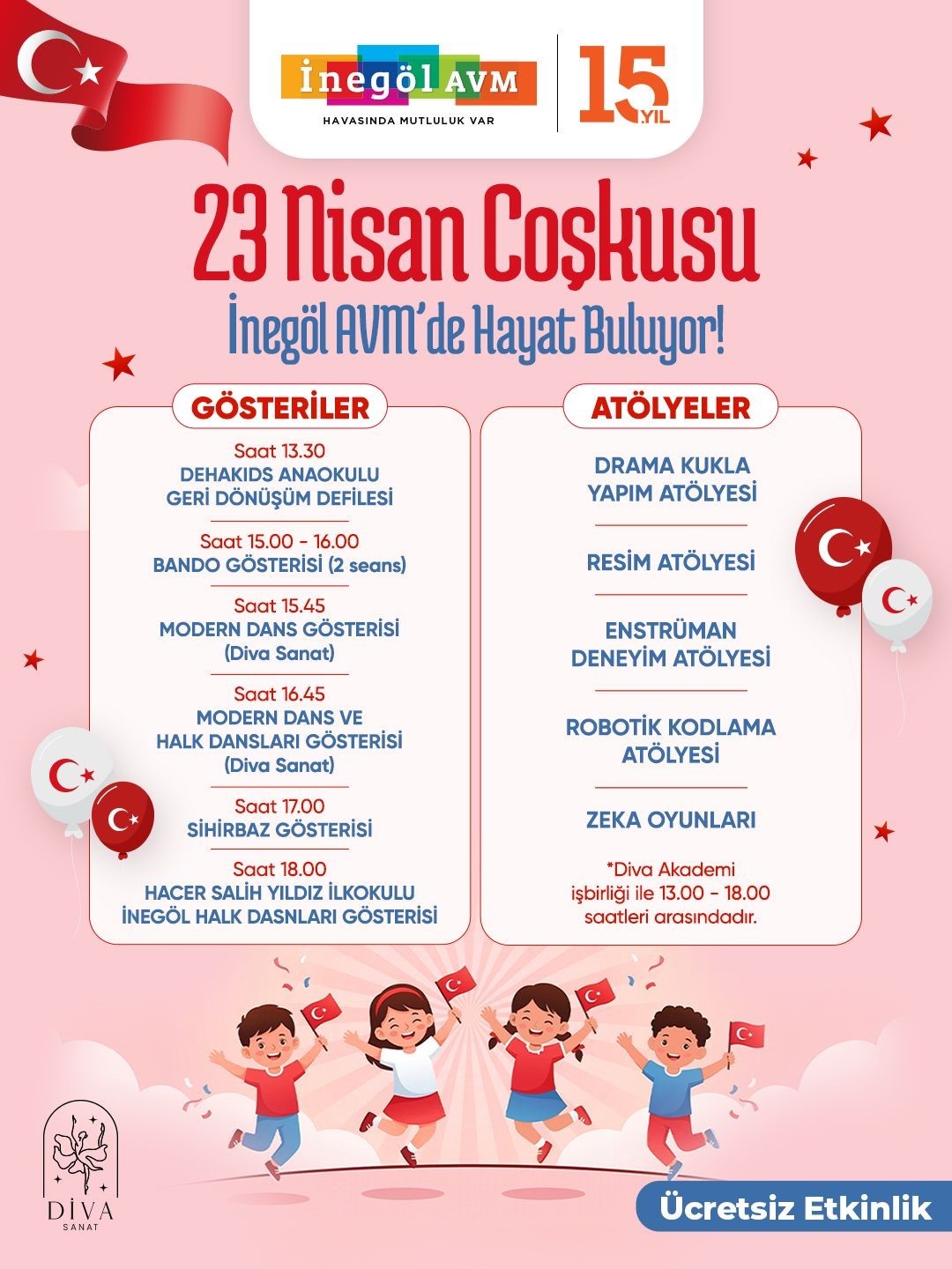 nisan ayi inegol avmde cocuklar icin bayram coskusuna donusuyor 1 BH5122Nu