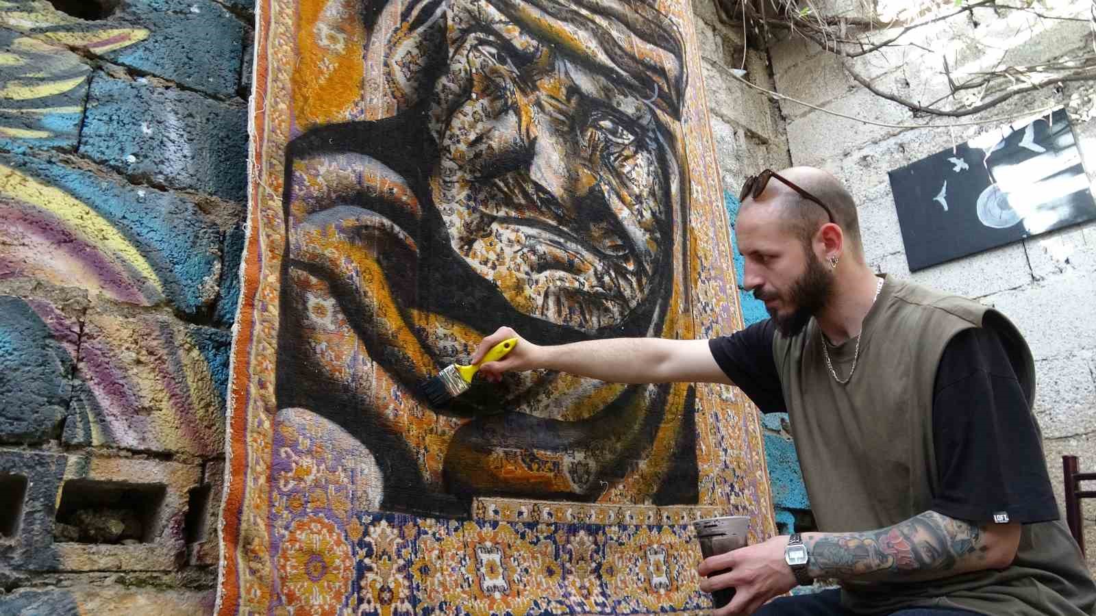 nostaljik perde ve halilari sanat eserine donusturuyor 1 jvL3vvQr