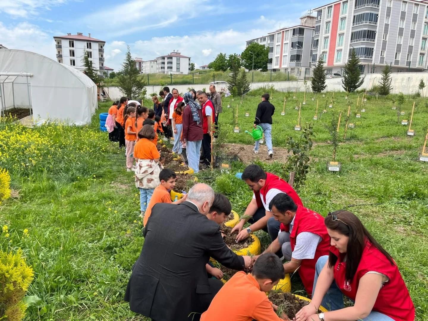 Öğrenciler yetiştirdikleri fideleri toprakla buluşturdu 4 ogrenciler yetistirdikleri fideleri toprakla bulusturdu 0 VOLrRpQX