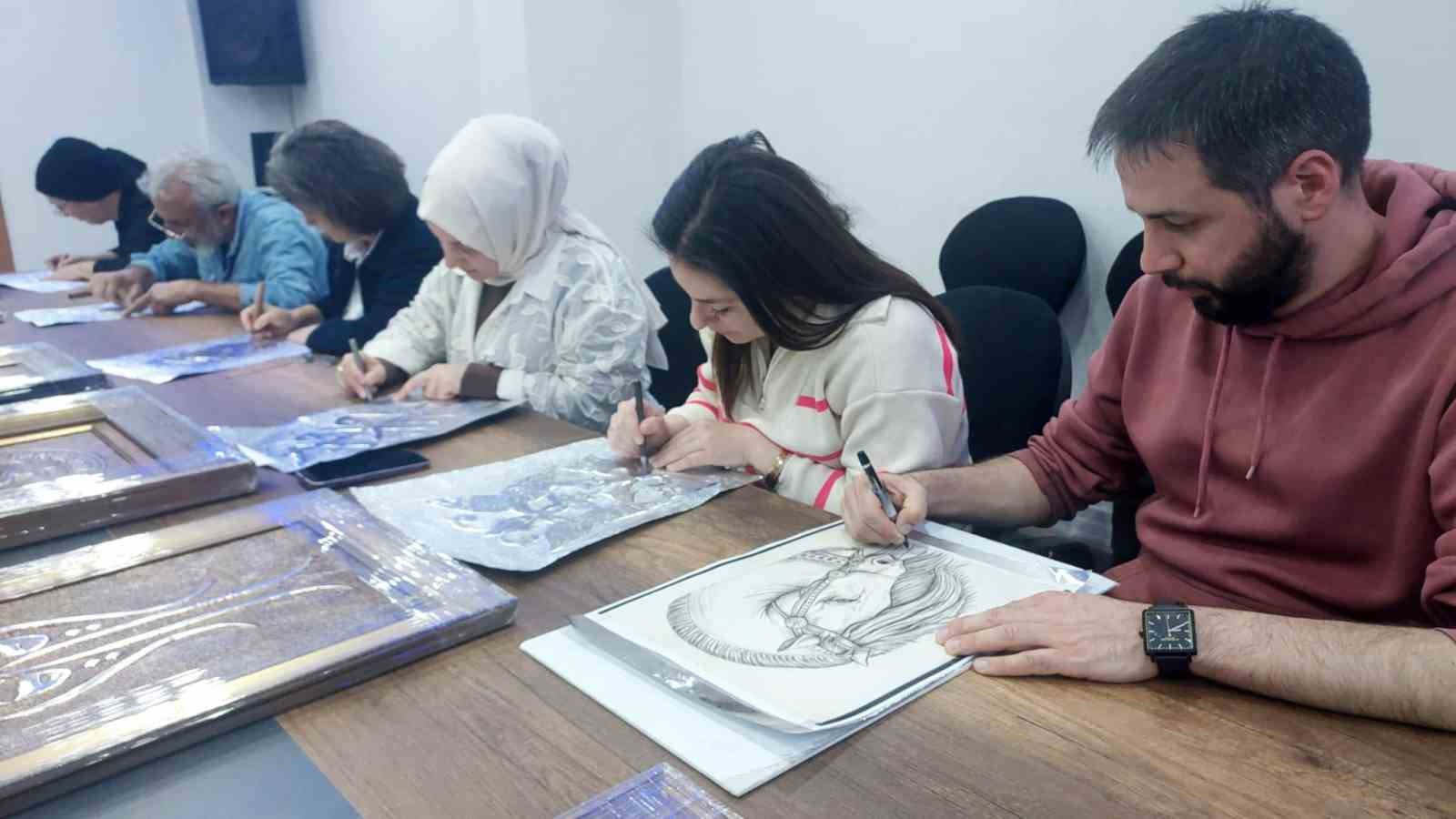 ogretmenevini once rolyef kursuna sonra sergi salonuna donusturduler 1