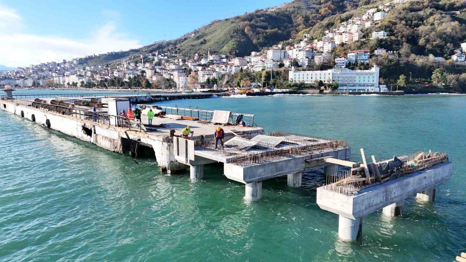 ordu rihtimi 410 metreye uzatiliyor calismalarin ardindan kruvaziyer gemilerinin gelmesi bekleniyor 0 RyuXqbTi