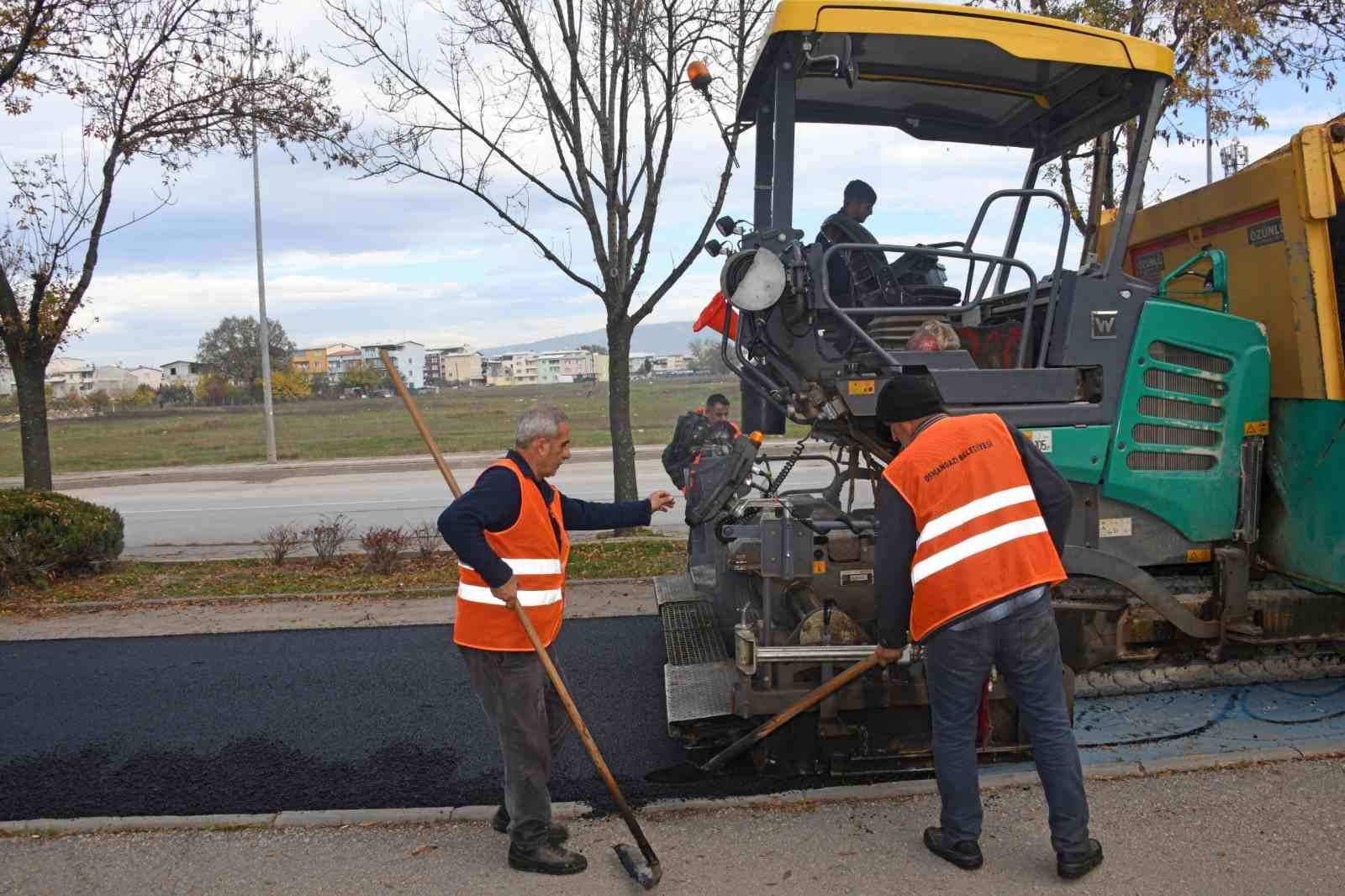 osmangazide park ici yollar yenilendi 3 dAjuClhk