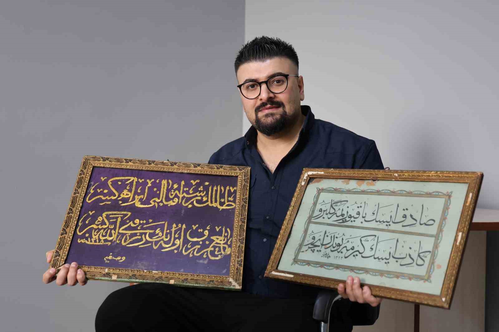 osmanli kadininin isledigi 126 yillik altin sirma hat levhasi gorenleri hayran birakti 12 2VNsKb6q