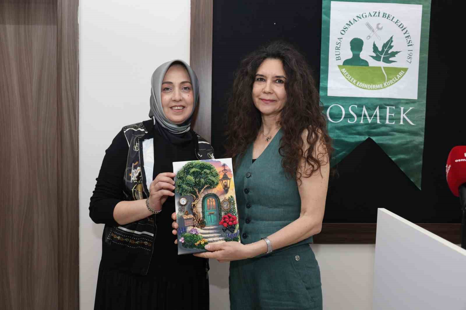 osmek kursiyerlerinin eserleri hudavendigarda sergilendi 3 O7NeFsD3