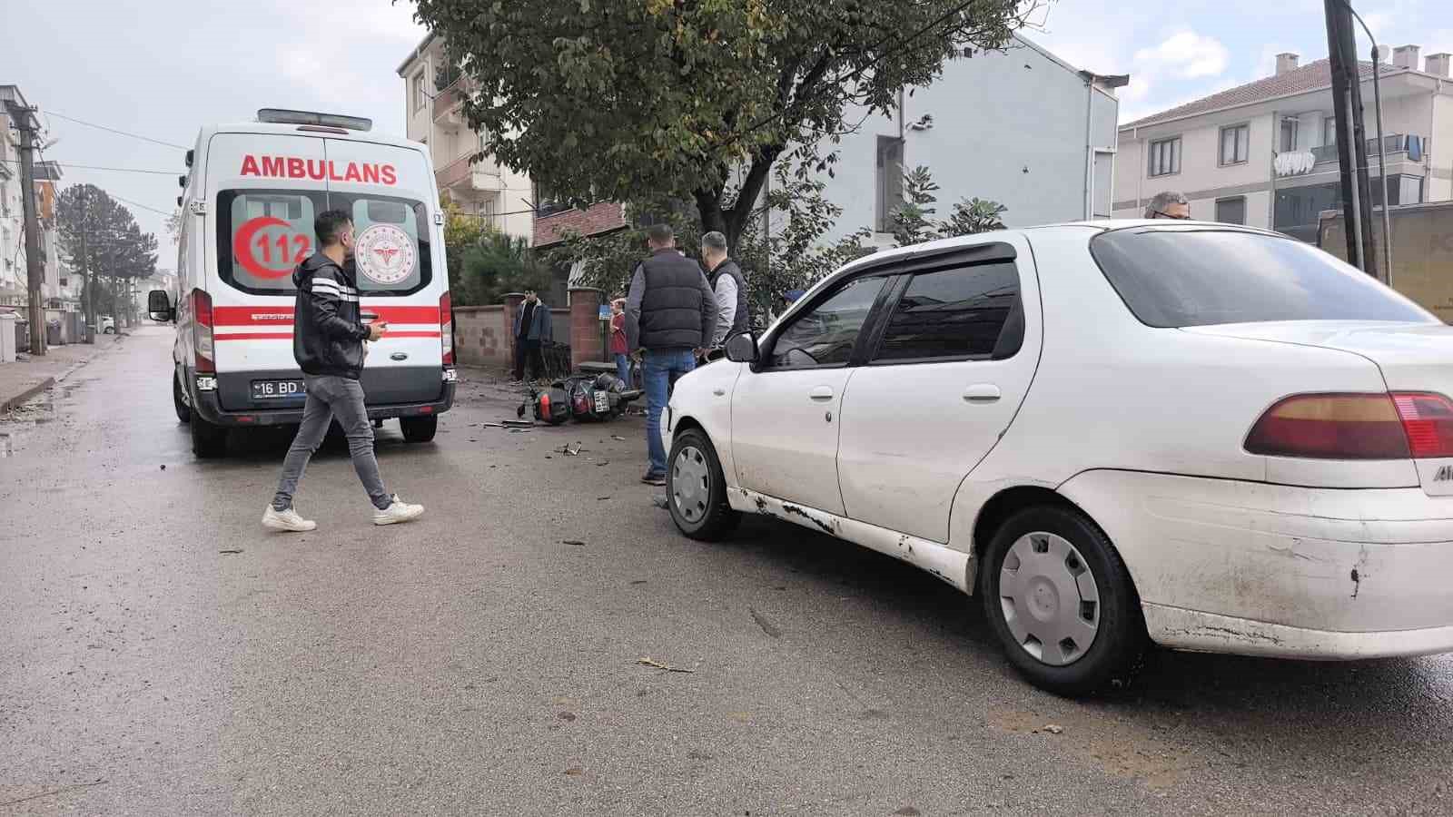 otomobil ile carpisan motosikletli yaralandi 1 E87Ag7RG