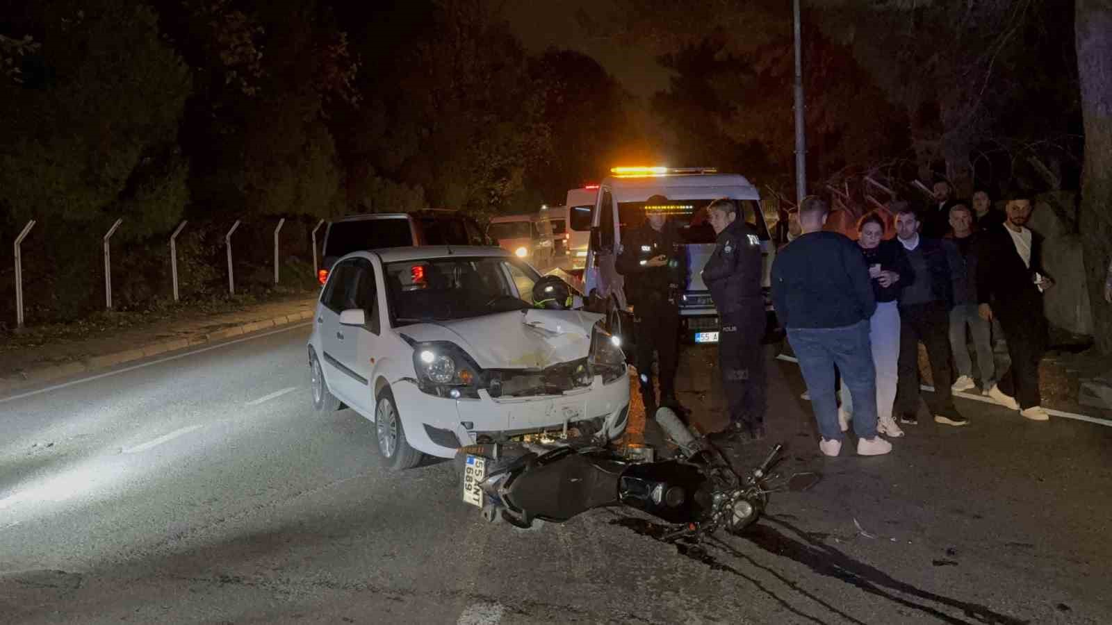 Otomobille çarpışan motosikletin sürücüsü ağır yaralandı 8 otomobille carpisan motosikletin surucusu agir yaralandi 4 DXOT7ZAT