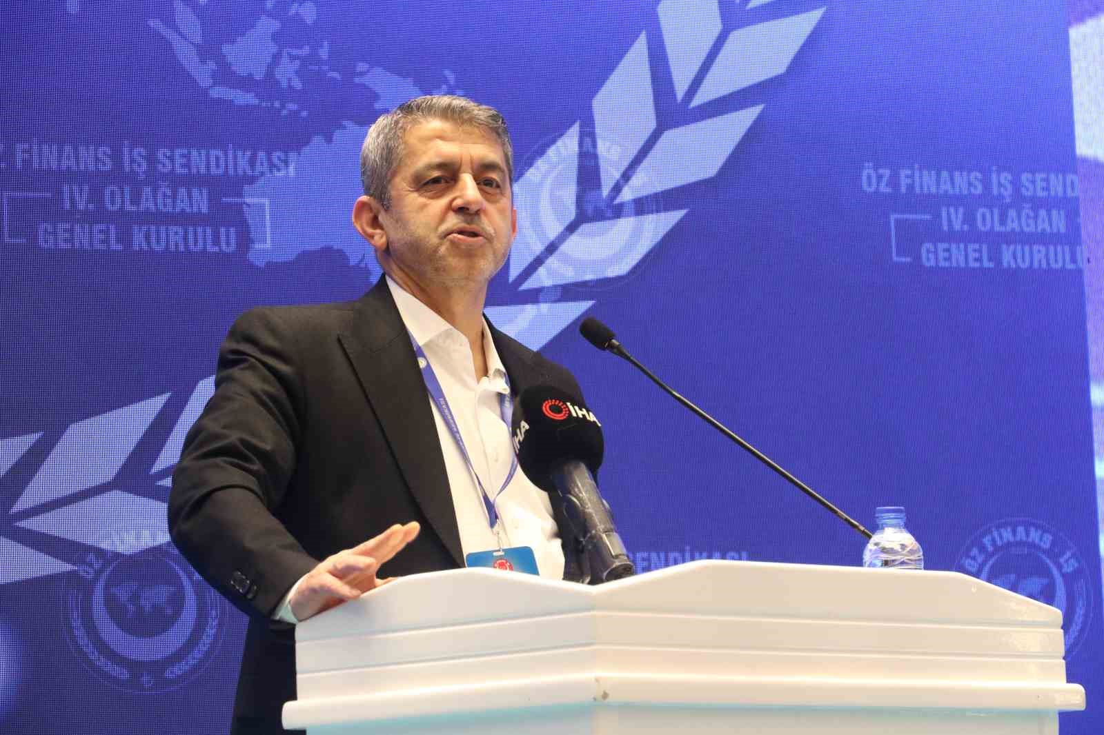 Öz Finans-İş Sendikası Başkanı Eroğlu: "153 arkadaşımızın kendi imkanlarıyla sıfır sermaye olarak bu işe başladık" 4 oz finans is sendikasi baskani eroglu 153 arkadasimizin kendi imkanlariyla sifir sermaye olarak bu ise XebHu2Jh
