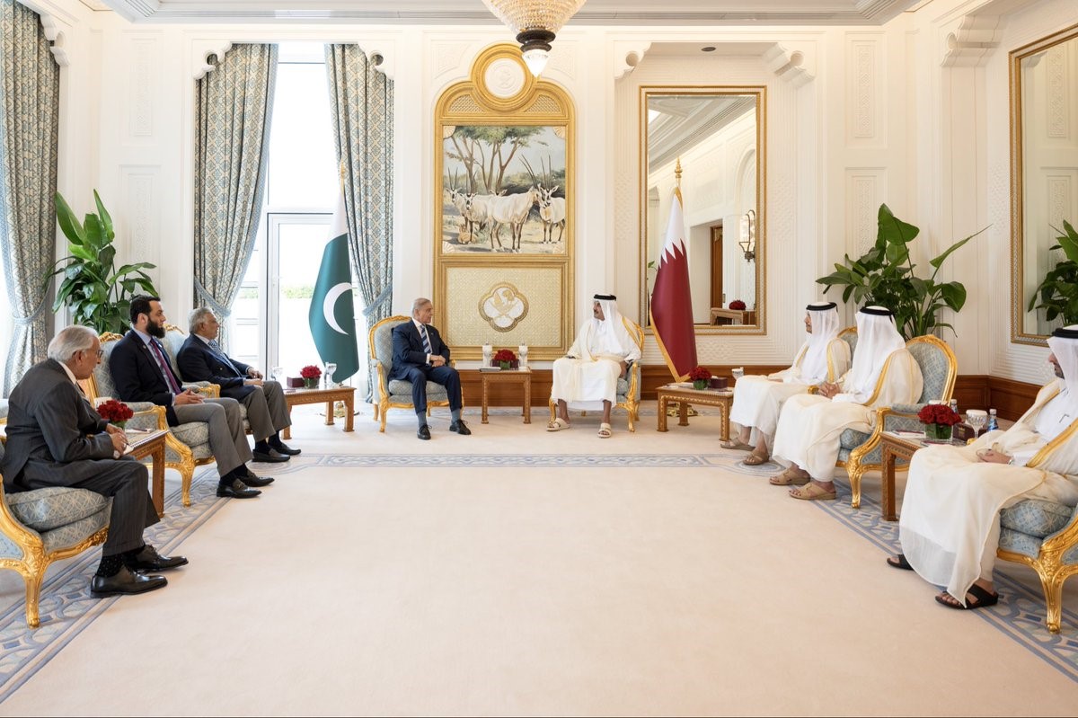 pakistan basbakani serif ile katar emiri al thani bolgesel durumu gorustu 0 58acAHST