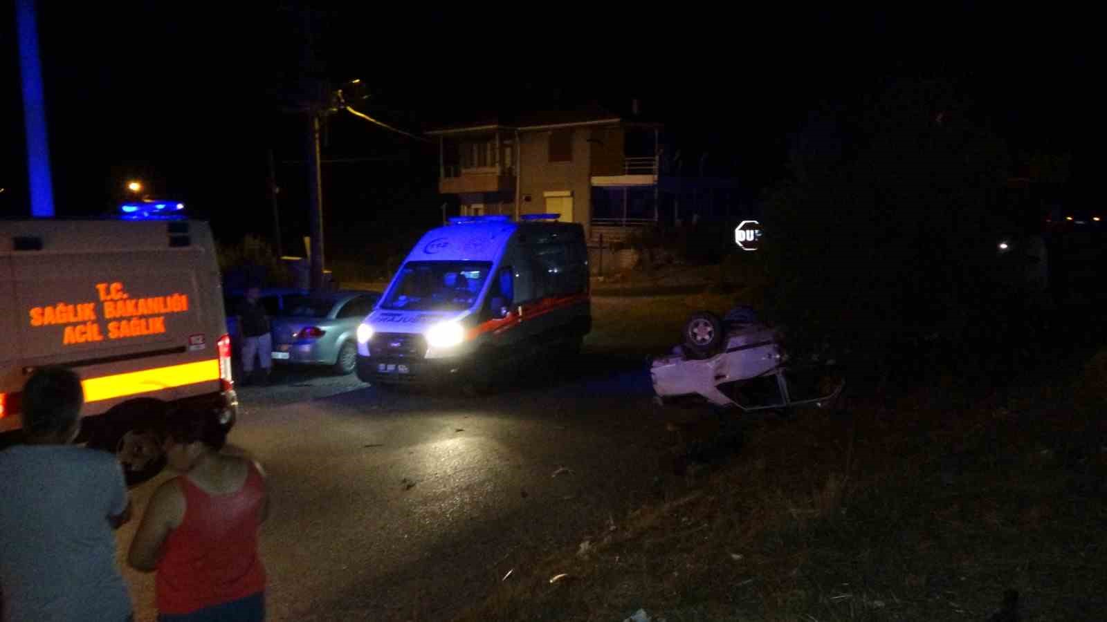 Pehlivanın kullandığı otomobil takla attı: 4 yaralı 6 pehlivanin kullandigi otomobil takla atti 4 yarali 2 vcSgdBAZ