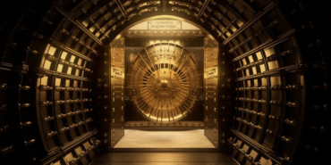 pngtree-an-image-of-a-bank-entrance-with-a-gold-door-and-image_2609401