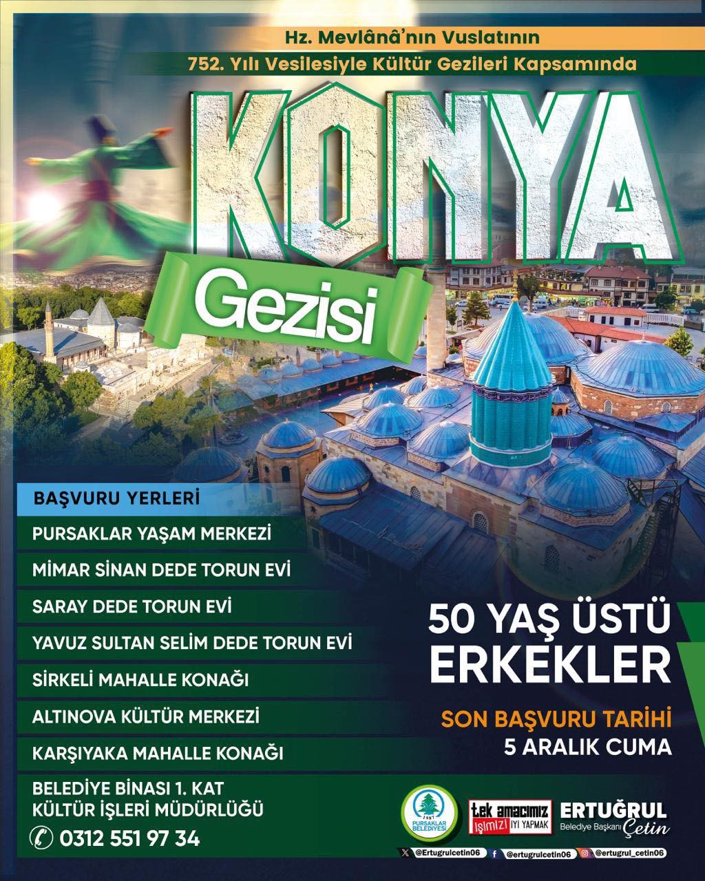 Pursaklar Belediyesi, Şeb-i Arus’un yıl dönümünde 50 yaş üstü erkekleri geziye çıkaracak 4 pursaklar belediyesi seb i arusun yil donumunde 50 yas ustu erkekleri geziye cikaracak 0