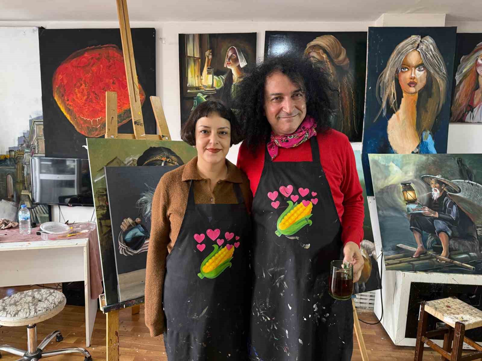 ressam ve heykeltiras orhan albas ogrencilerine 3 gunde resim yapmayi ogretiyor 2 58Nim1uY