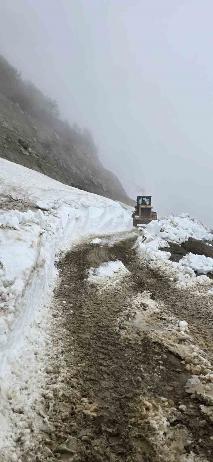 rizede yayla yollarinda haziran ayinda kar temizligi 2 TazR29bl