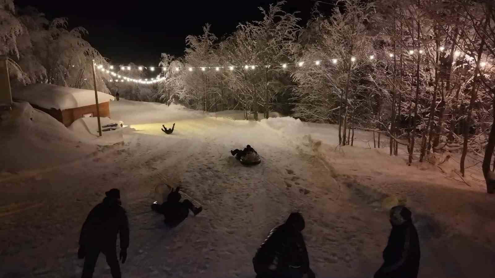 rizenin denizi goren zirvesinde kar keyfi 7