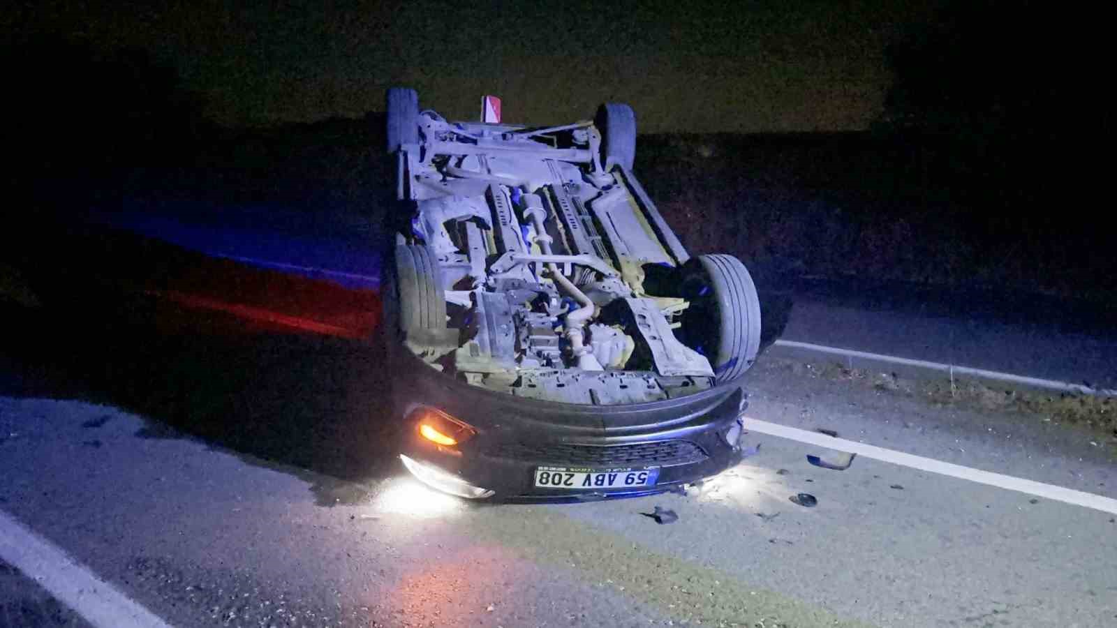 romorka carpan otomobil takla atti 1 yarali 0 AkCZQ6Kt