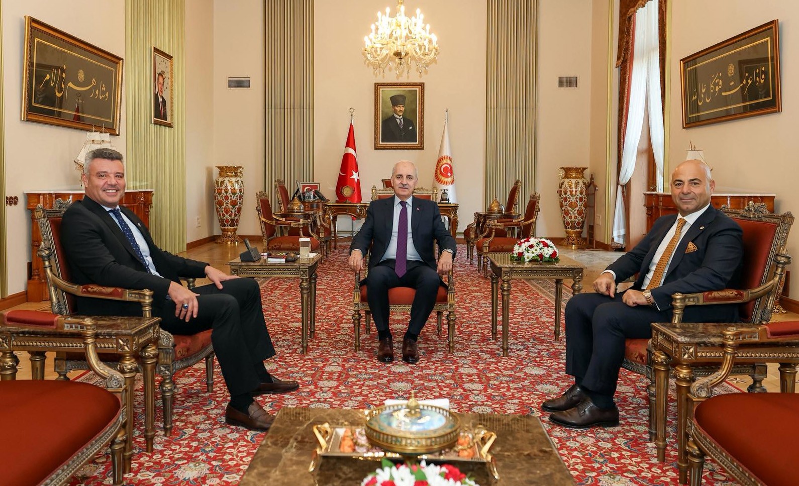sadettin saran tbmm baskani kurtulmus ve bakan kurum ile gorustu 2 TR7N5XYt