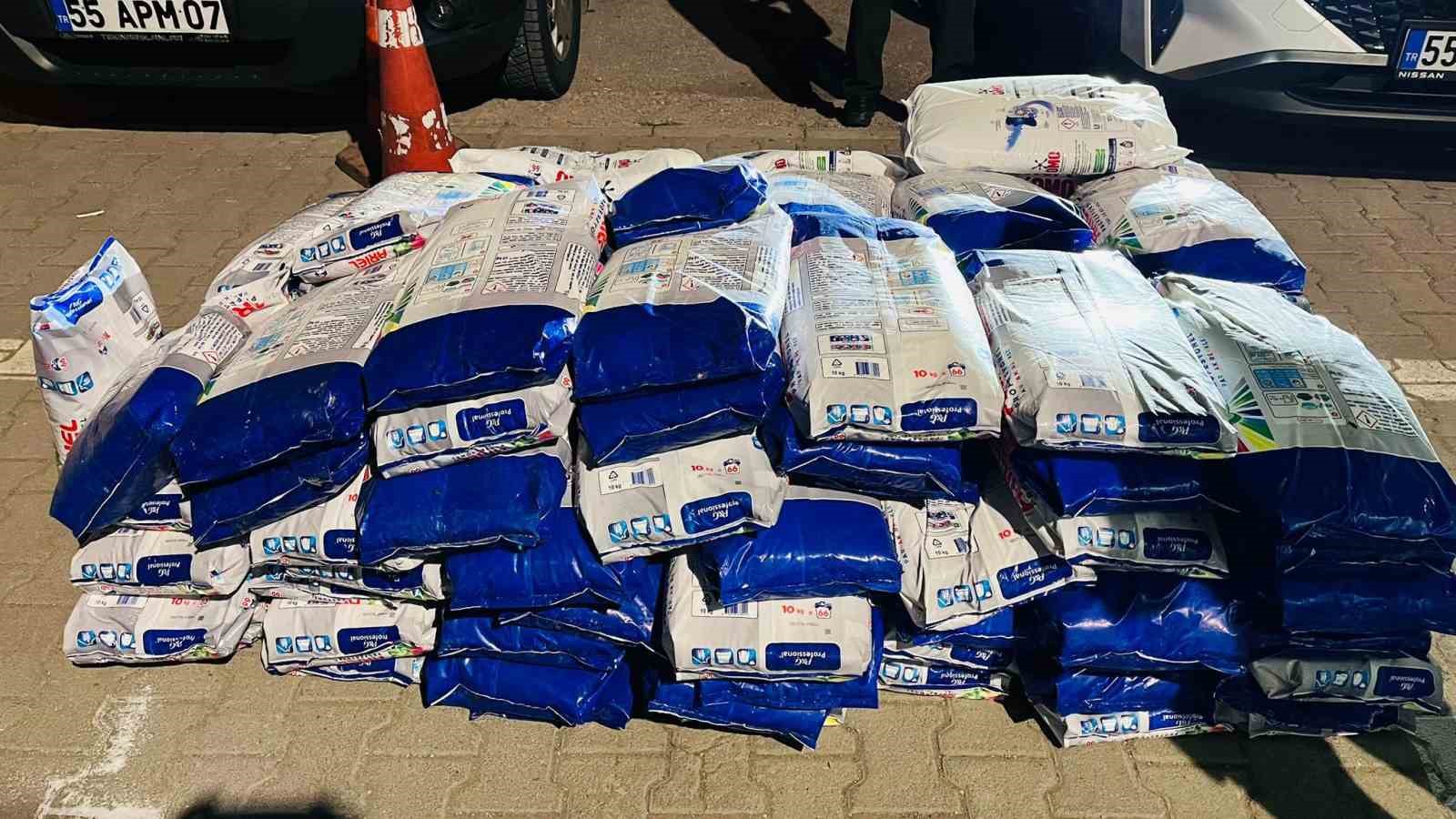samsunda 1 ton 110 kilo sahte toz deterjan ele gecirildi 1 96rlDkBy