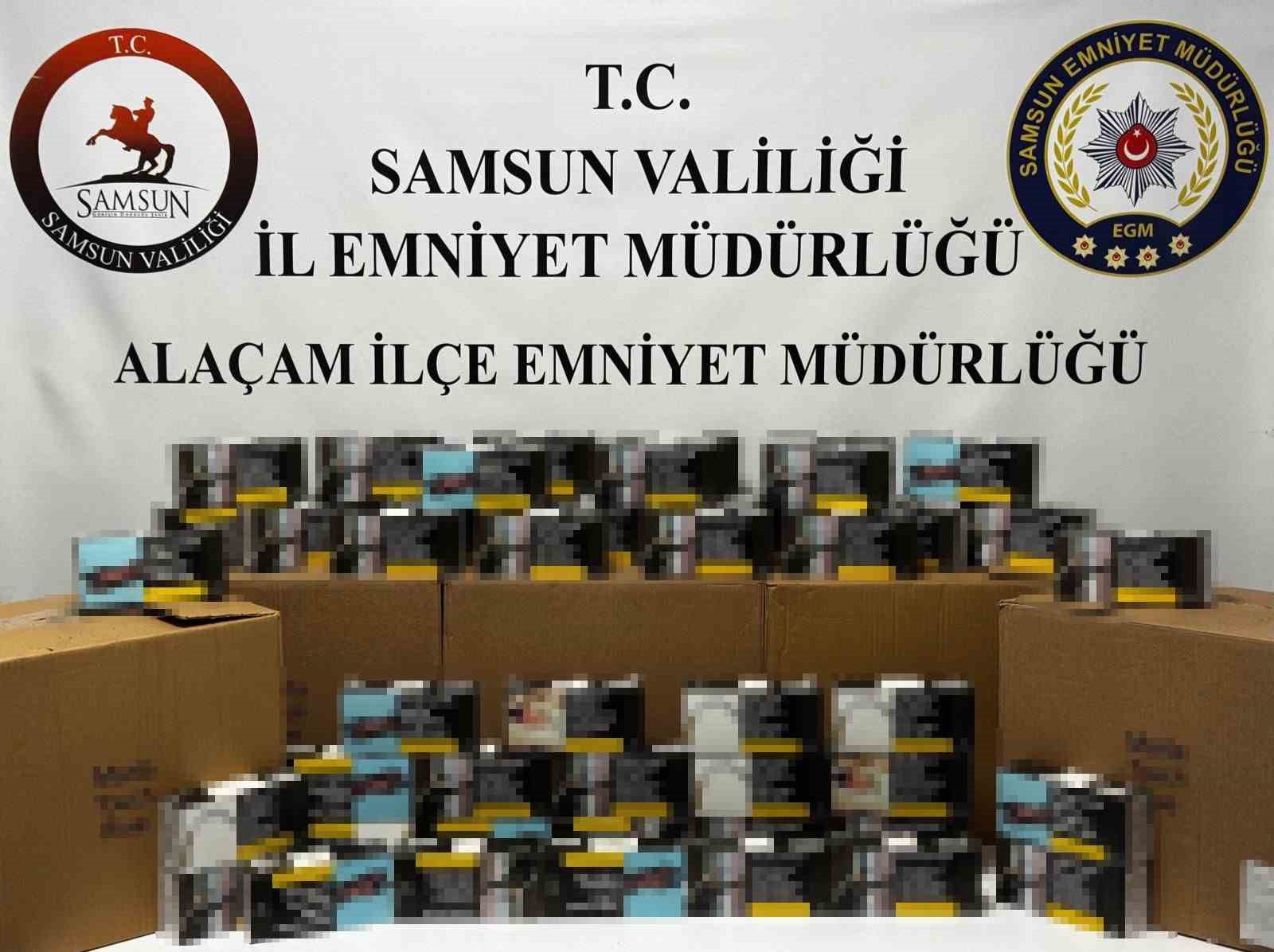 Samsun’da 50 bin adet dolu makaron ele geçirildi 4 samsunda 50 bin adet dolu makaron ele gecirildi 0 3yV1Tc4P