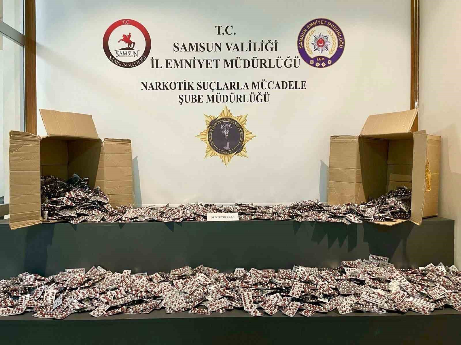 samsunda 80 bin uyusturucu hap ele gecirildi 0 ap332lNV