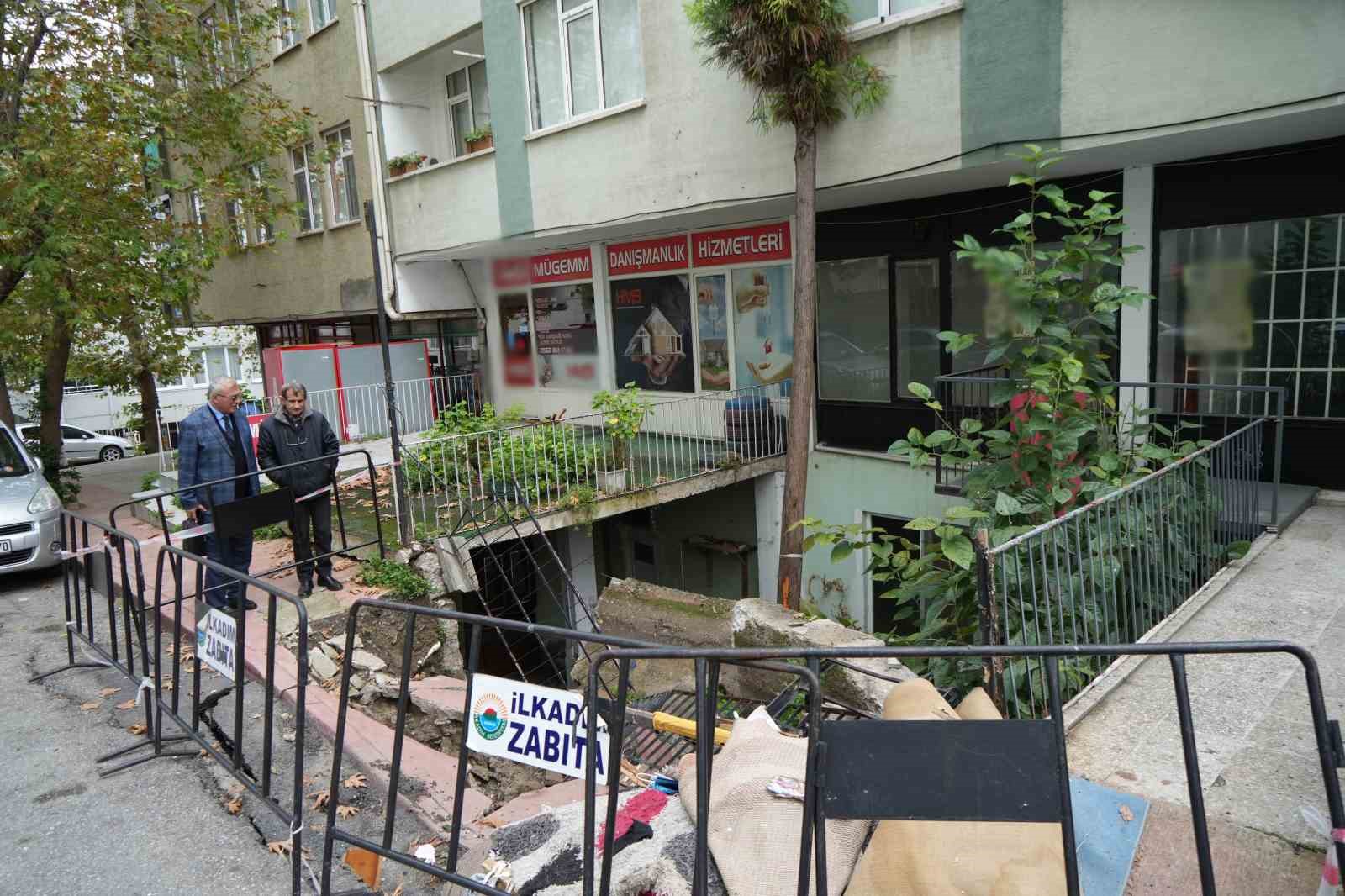 samsunda istinat duvari ve kaldirim coktu dukkan ve bodrum kat kullanilamaz hale geldi 8 DPX5W1zg