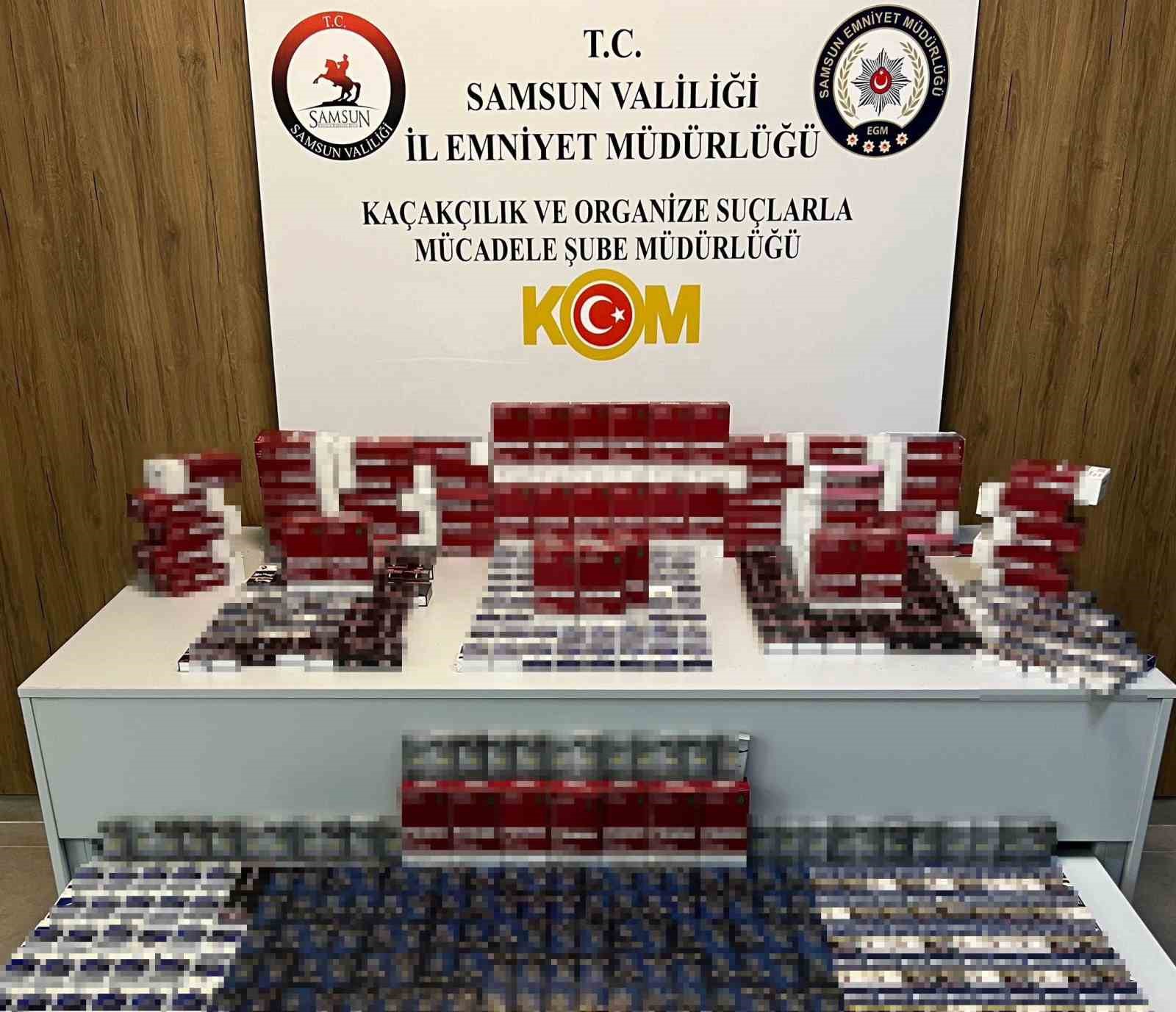 samsunda kacak sigara operasyonu 23 bin 160 makaron ele gecirildi 0 6p6szTkG